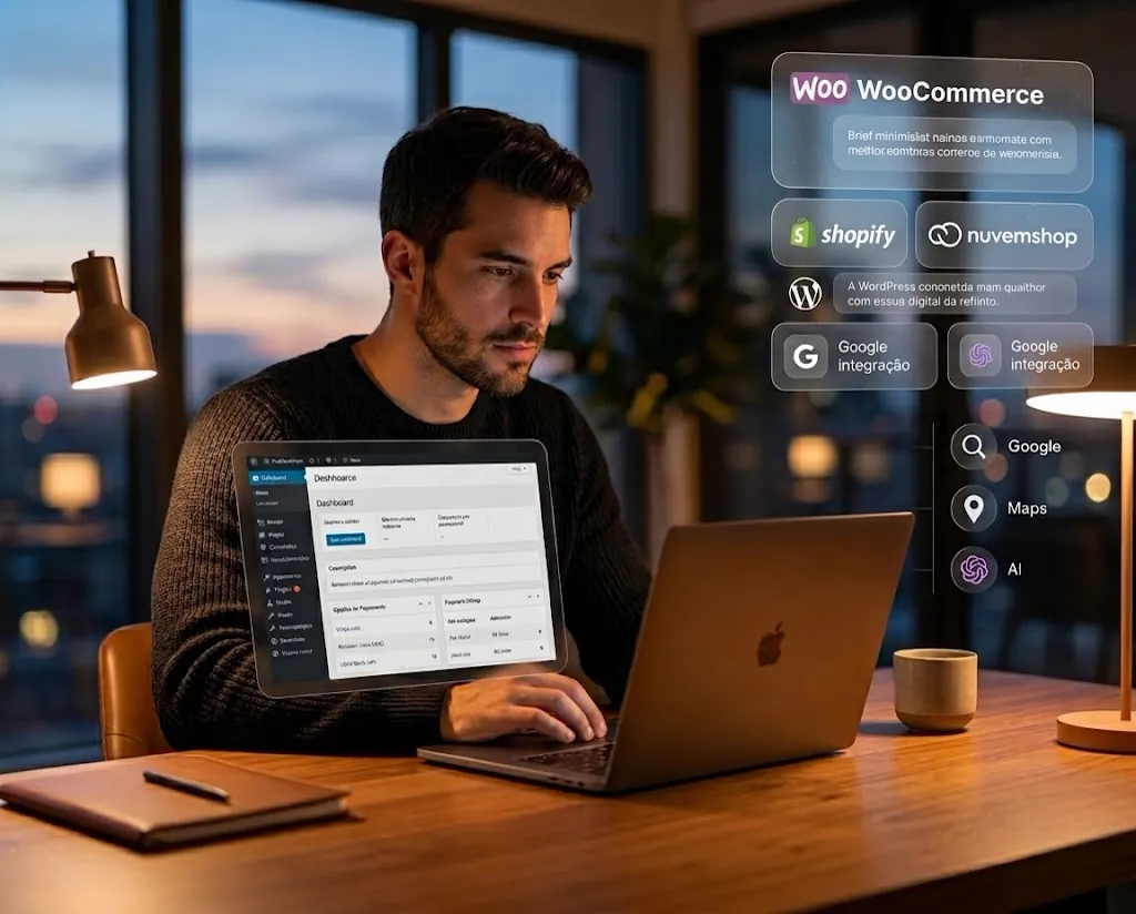 Loja WooCommerce com catálogo e pagamentos integrados