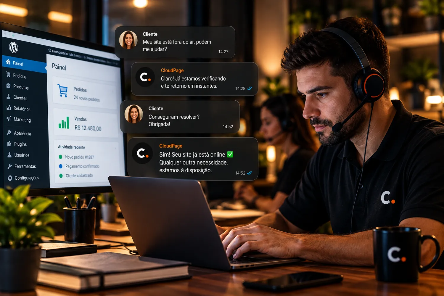 Suporte técnico especializado CloudPage