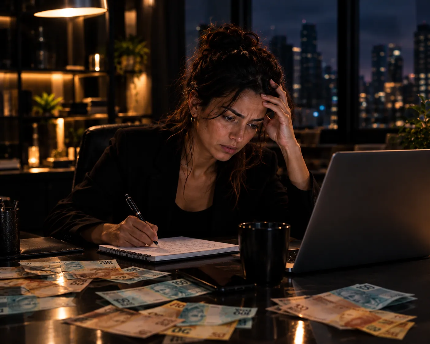 Leads de vendas espalhados em planilhas e cadernos