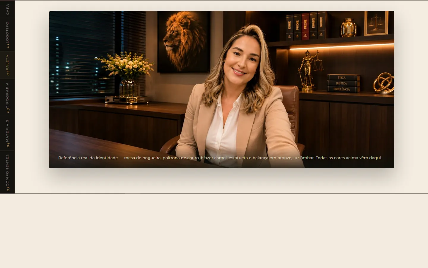 Design system — foto de referência real da identidade visual