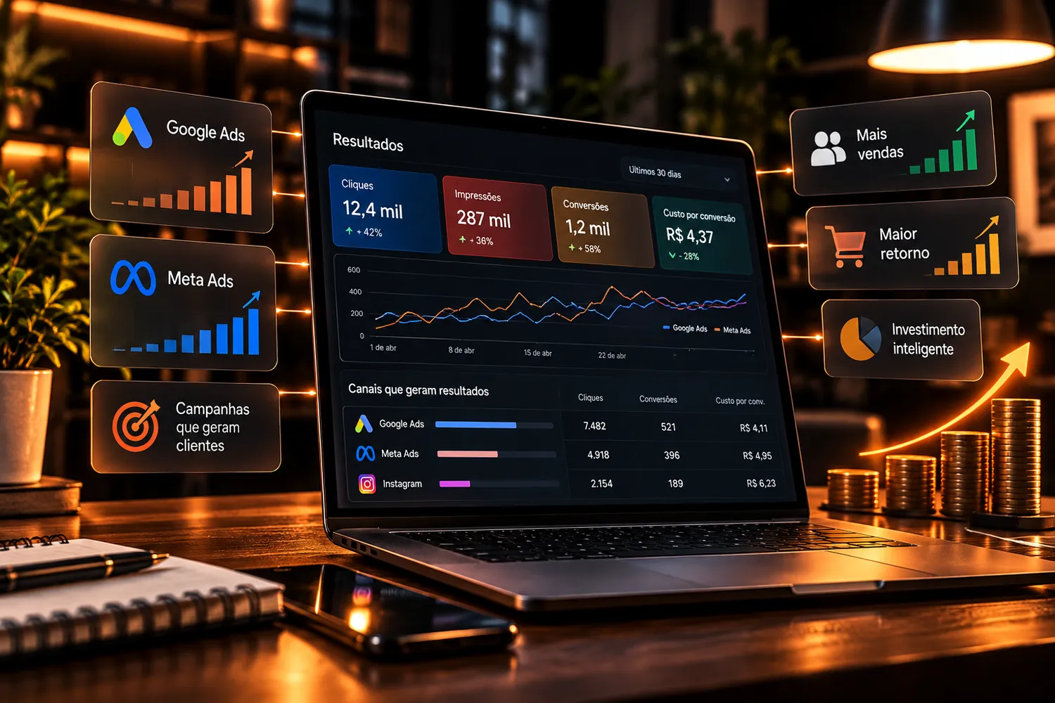 Quanto investir em tráfego pago para ver retorno