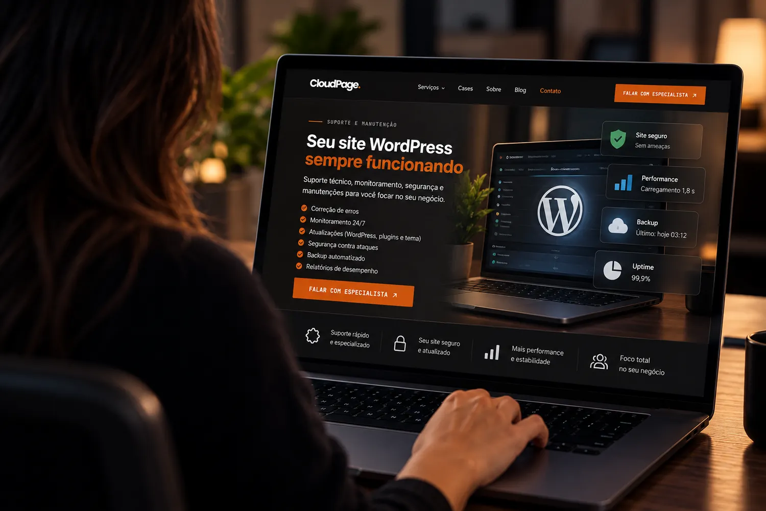 Quando contratar um especialista para otimizar site WordPress lento: código customizado, integrações e banco de dados